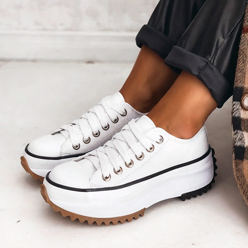 Zapatillas deportivas de piel con plataforma