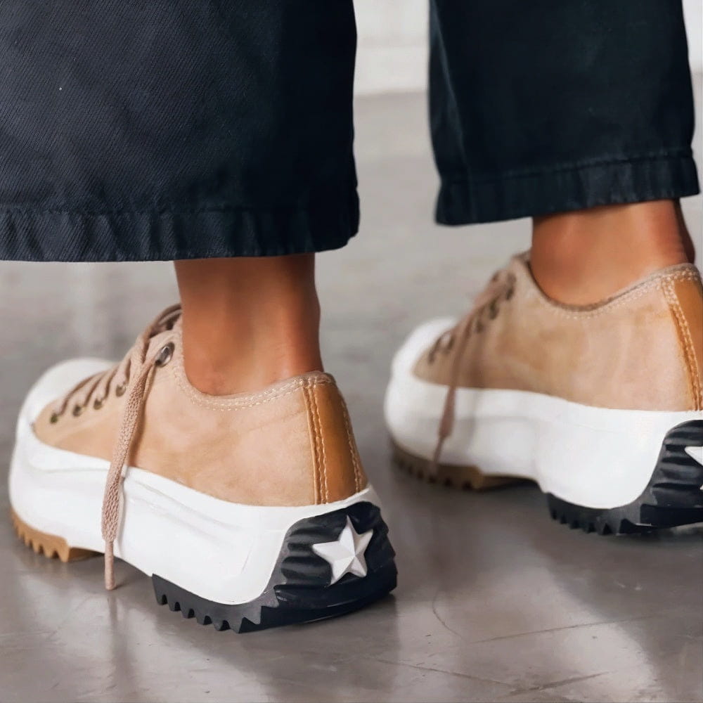 Zapatillas deportivas de piel con plataforma