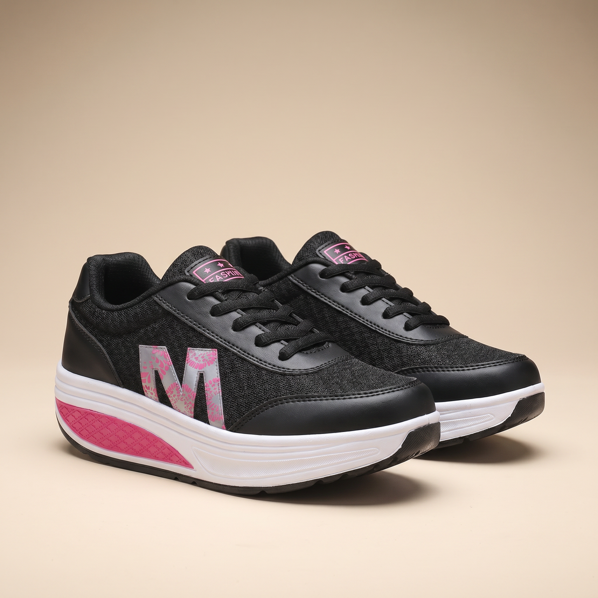 Zapatillas deportivas transpirables de textil para mujer | Cómodo calzado ortopédico para caminar