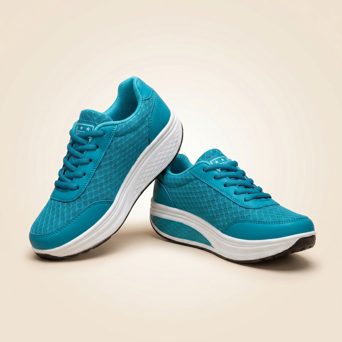 Zapatillas deportivas transpirables de textil para mujer | Cómodo calzado ortopédico para caminar