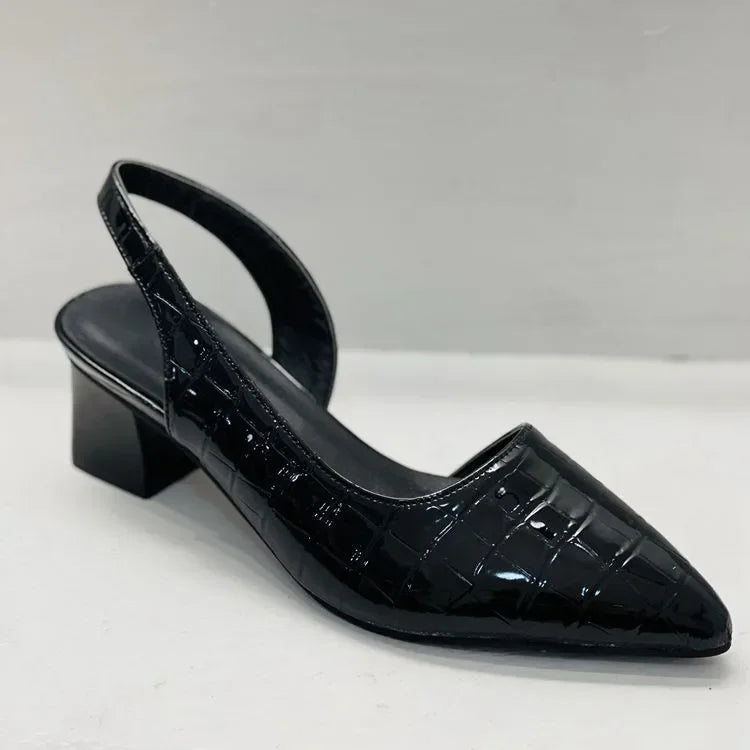 Zapatos de Tacón Ortopédicos con Diseño Cocodrilo