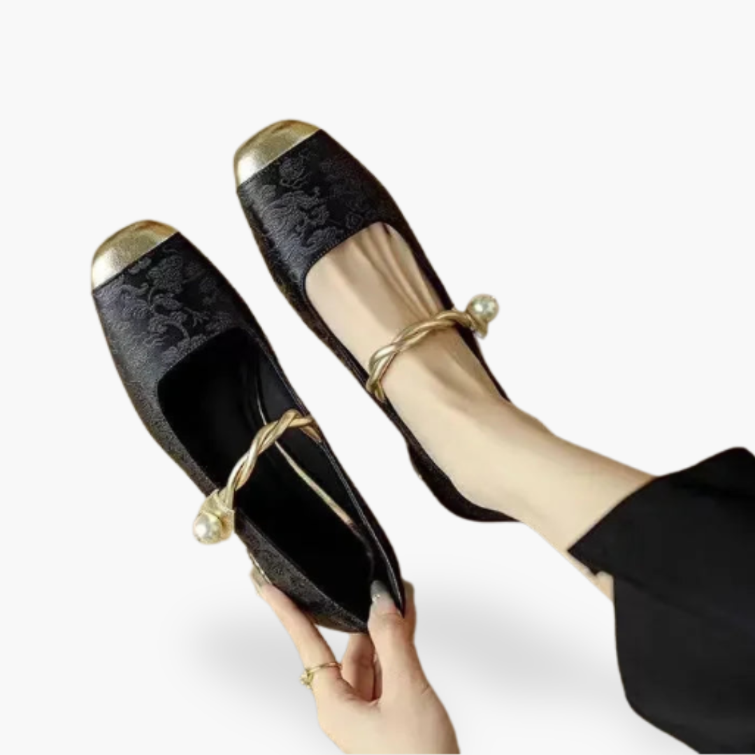 Zapatos Mary Jane para mujer con punta cuadrada y tacón bajo