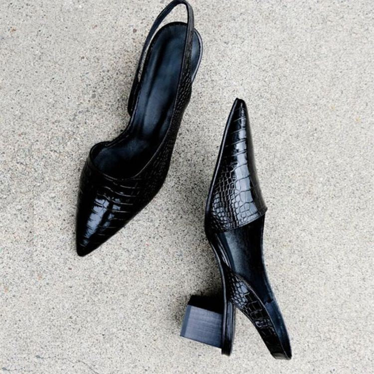 Zapatos ortopédicos para mujer con talón abierto