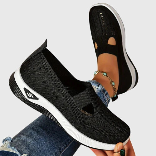 Zapatos ortopédicos slip-on con soporte y diseño transpirable para uso diario